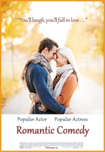 A template for romantic comedy poster.